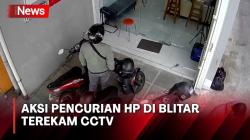 Terekam CCTV, Aksi Pencurian Ponsel di Blitar Viral di Medsos