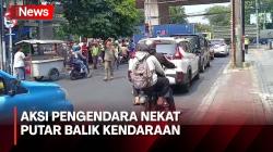 Lihat Operasi Zebra Jaya 2023, Pengendara di Jakut Nekat Putar Balik Kendaraan