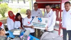 Tak Hanya di Pekanbaru, Pembagian Gerobak Perindo di Riau Terus Berjalan