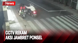 CCTV Rekam Jambret Rampas Ponsel Emak-Emak saat Antar Anak Sekolah di Halim