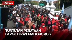 Geruduk Balaikota, Ratusan Pedagang Teras Malioboro 2 Terlibat Saling Dorong