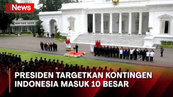 Presiden Jokowi Targetkan Kontingen Indonesia Masuk 10 Besar Asian Games