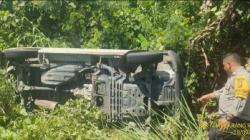 Kecelakaan Hari Ini di Jayapura, Mobil Pikap Hilang Kendali Masuk ke Parit