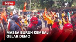 Buruh Demo di Kemnaker, Lalin di Jalan Gatsu Tak Terganggu