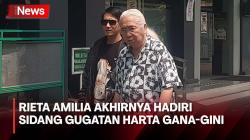 Pihak Rieta Amilia Akhirnya Hadir dalam Sidang Gugatan Harta Gana-Gini Gideon Tengker