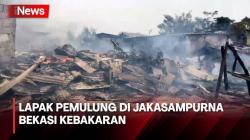 Ratusan Lapak Pemulung di Jakasampurna Bekasi Ludes Dilalap Si Jago Merah, 11 Unit Damkar Diturunkan