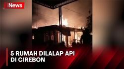 5 Rumah Terbakar Hebat di Cirebon, Angin Kencang Sulitkan Pemadaman<
