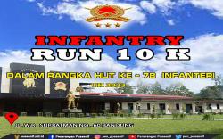 HUT ke-78 Infanteri, Pussenif Gelar Lomba Lari 10 K dan Sosiodrama Antar-SMA se-Kota Bandung<