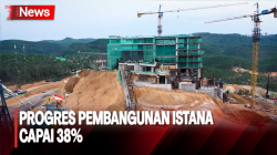 Momen Jokowi Tinjau Progres Pembangunan Istana di IKN