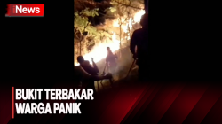 Lahan Perbukitan Terbakar, Warga Takut Api Menjalar ke Permukiman di Cilegon