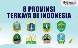 Infografis 8 Provinsi Terkaya di Indonesia