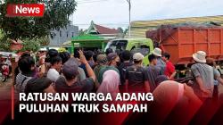 Menolak Dibukanya Kembali TPA Paku, Ratusan Warga Adang Puluhan Truk Sampah di Polewali Mandar