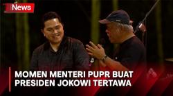 Meledek Host dan Bersiul, Kelakuan Menteri PUPR Turut Hibur Presiden Jokowi