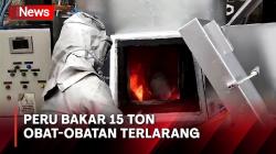 Kemendagri Peru Bakar 15 Ton Narkoba Hasil Sitaan