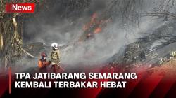 Api Muncul di Zona Aktif Pembuangan Sampah, TPA Jatibarang Semarang Kembali Terbakar