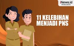 Infografis 11 Kelebihan Menjadi PNS