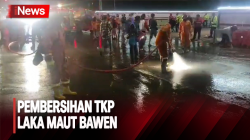 Pasca Laka Maut Bawen, Petugas Damkar Dikerahkan Untuk Bersihkan TKP 