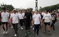 Fun Walk Bareng Ganjar Pranowo, Waketum Partai Perindo: Memasyarakatkan Olahraga<