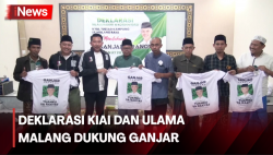 Dukung Ganjar Pranowo sebagai Presiden, Kiai dan Ulama Kampung se-Malang Gelar Deklarasi 