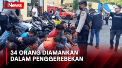 Puluhan Orang Diamankan dalam Penggerebekan di Kampung Bahari<