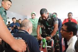 Gelar Baksos Kesehatan, Korem 061/SK Berikan Kaki Palsu hingga Operasi Katarak Gratis