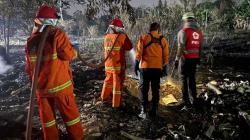 Pemulung Bakar Sampah, Lahan 600 Meter di Gunung Putri Bogor Terbakar<