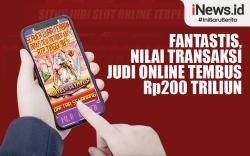 Infografis Nilai Transaksi Judi Online Tembus Rp200 Triliun