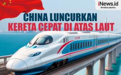 Infografis China Luncurkan Kereta Cepat Pertama di Atas Laut