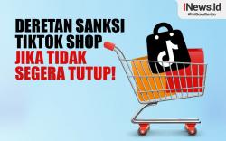 Infografis Deretan Sanksi TikTok Shop jika Tidak Segera Tutup!