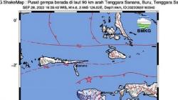 Gempa Bumi Terkini Magnitudo 4,6 Guncang Sanana Maluku Utara