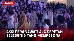 Intip Aksi Deretan Selebritis Peragakan Busana Kain Tenun Karya Chitra Subijakto