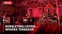 Diduga Korsleting Listrik, Wihara Cetiya Dhamma Manggala Terbakar