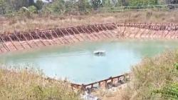 Proyek Embung Bernilai Ratusan Juta di Swarangan Tanah Laut Mangkrak<