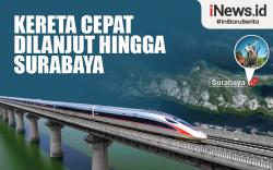 Infografis Kereta Cepat Dilanjut hingga Surabaya