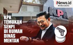 Infografis KPK Temukan Senpi di Rumah Dinas Mentan