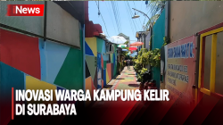 Warga Kampung Kelir Surabaya Kompak Renovasi Kampung Jadi Destinasi Wisata 