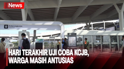 Warga Masih Antusias, Ikuti Uji Coba Kereta Cepat Jakarta-Bandung Hari Terakhir