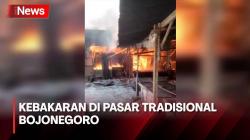 Kebakaran Hebat Pasar Tradisional di Bojonegoro, Kerugian Ditaksir Ratusan Juta Rupiah