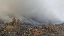 TPA Kopi Luhur Kota Cirebon Kembali Terbakar, Api Berkobar di Sisi Selatan