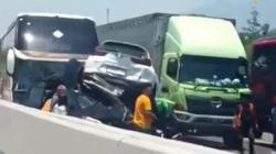Kecelakaan Beruntun Hari Ini di Tol Ungaran-Semarang, 2 Mobil Tertumpuk