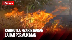 Karhutla di Kabupaten Banjar Kalsel Nyaris Kepung Permukiman Warga <