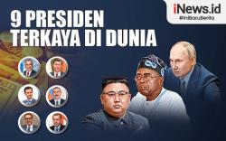 Infografis 9 Presiden Terkaya di Dunia