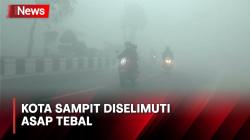 Begini Kondisi Kota Sampit yang Diselimuti Asap Tebal