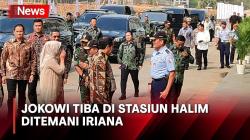 Jelang Peresmian Kereta Cepat Jakarta-Bandung, Presiden Jokowi Tiba di Stasiun Halim<
