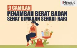 Infografis Daftar Camilan Penambah Berat Badan yang Sehat Dimakan Sehari-hari