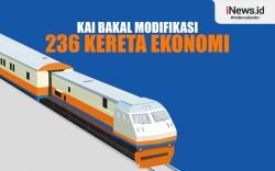 Infografis KAI Bakal Modifikasi 236 Kereta Ekonomi