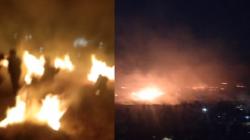 Heboh Rumput Stadion Kanjuruhan Diduga Dibakar di Malam Peringatan Setahun Tragedi<