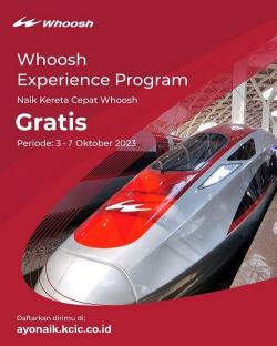 Pendaftaran Naik Kereta Cepat Jakarta-Bandung Gratis Resmi Dibuka, Situs ayonaik.kcic.co.id Error<