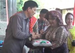 Bacaleg DPR Partai Perindo Bagikan Sembako ke Warga Kurang Mampu di Deliserdang