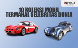 Infografis 10 koleksi Mobil Termahal Selebritas Dunia